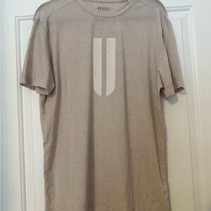 NOBULL Men's Beige Short Sleeve Tee